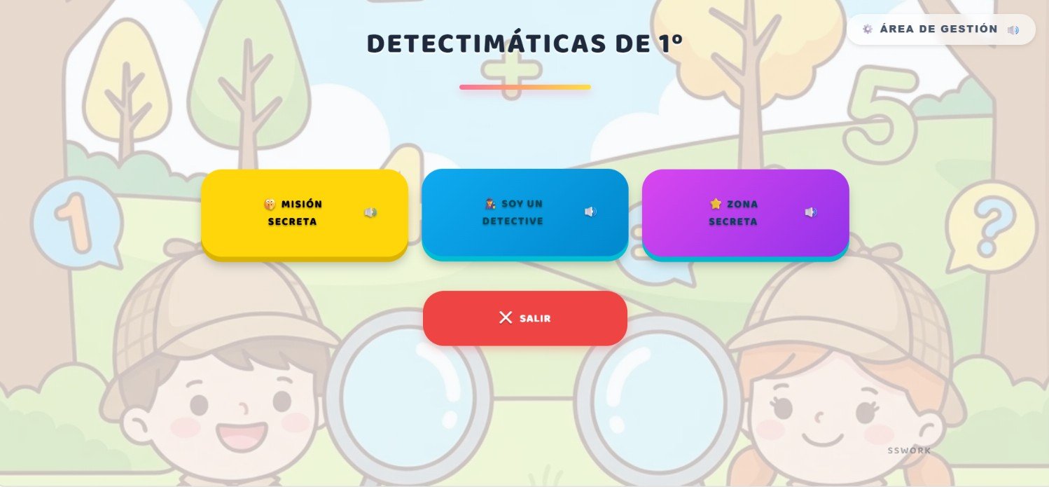 Pantalla de Inicio de Detectimáticas